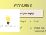 Quiz prezentacja bryły na początek