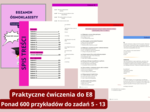 Angielski: Egzamin ósmoklasisty - ponad 600 ćwiczeń do zadań od 5 do 13. Klucz odpowiedzi.