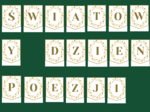 DZIEŃ POEZJI – girlanda – napis – gazetka – wersja 1
