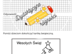 Grudniowa matematyka- zadania świąteczne DODAWANIE W ZAKRESIE 50 (5 kart pracy)