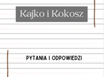 Kajko i Kokosz – Karty z Pytaniami i Odpowiedziami | Świetna Pomoc Edukacyjna do Lektury