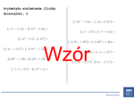 Arytmetyka wielomianów (liczby dziesiętne) | matematyka, algebra | 26 kolumn