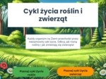 Cykl życia roślin i zwierząt