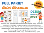 ?Dzień Dinozaura? Gra: Ja mam, kto ma? dino cyfry - 20 kart - 4 zł dino litery - 48 kart - 5 zł Napis - girlanda - 3 zł ?XXL Mega Pakiet ? ponad 100 kart Cena: 15 zł PROMOCJA: Kup Wszystkie rzeczy w cenie 23 zł !!