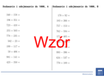 Dodawanie i odejmowanie do 1000 | matematyka | 26 kolumn