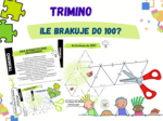 Ile brakuje do 100? – układanka trimino w dwóch wersjach