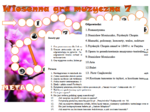 Wiosenna gra planszowa - muzyka klasa 7