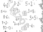 Świąteczne karty pracy z matematyki dla klasy I