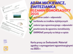 Zadania egzaminacyjne, karta pracy, kartkówka ze środków stylistycznych - Adam Mickiewicz, Świtezianka