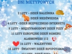 PAKIET MATERIAŁÓW NA LUTY WEDŁUG KALENDARZA ŚWIĄT I DNI NIETYPOWYCH.
