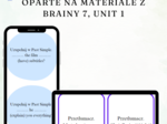 Brainy 7 unit 1 - karty powtórzeniowe do gier