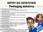 Wpisy do dziennika - Pedagog Szkolny