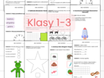 Matematyczne karty pracy dla klas 1-3