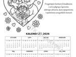 DZIEŃ BABCI I DZIADKA - KALENDARZ 2026 rok - różne wzory