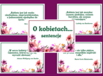 SENTENCJE o kobietach - DZIEŃ KOBIET – gazetka – biblioteka – świetlica – 16 stron – wersja 2