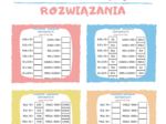 Mnożenie i dzielenie ułamków dziesiętnych przez 10, 100, 1000 / KARTY PRACY kl.4 - kl.8 PDF + ROZWIĄZANIA