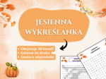 🍁 Wykreślanka „Jesień” – klasy 1–8, świetlica, godzina wychowawcza, język polski