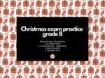 Christmas exam practice grade 8 materiał INTERAKTYWNY