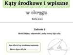 Kąty środkowe i wpisane - szkoła średnia :-)