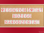 Girlanda „Wesołych Świąt Bożego Narodzenia!”
