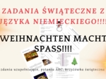 Zadania świąteczne z języka niemieckiego – Weihnachten macht Spaß!