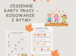 Jesienne karty pracy - kodowanie i rytmy.