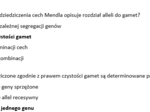 Test- genetyka klasyczna. dziedziczenie cech organizmu