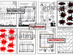 Halloween - gazetka + 6 kart pracy. Matematyka