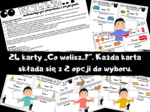 Kreatywne matematyczne karty: Co wolisz..? – Liczby całkowite, ułamki zwykłe i dziesiętne, procenty, jednostki, prędkość, pole i obwód.