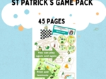 St Patrick's Day Game Pack Zestaw gier na dzień Świętego Patryka Rozgrzewki językowe, dobre dla SPE zajęcia rewalidacyjne ZR RI rewalidacja