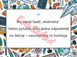Jak przetrwać rok szkolny – gazetka ścienna