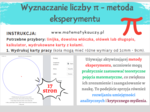 Wyznaczanie liczby π - metoda eksperymentu / KARTY PRACY do druku / STACJA ZADANIOWA