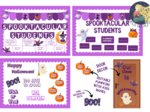 🎃 *Spooktacular Students – Halloween Bulletin Board Kit* Upiornie wspaniała gazetka szkolna do druku / Halloween Classroom Display. Pozytywne i motywujące hasła.