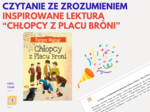 📚 Test czytania ze zrozumieniem inspirowany lekturą "Chłopcy z Placu Broni"! 📚