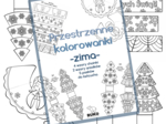 Przestrzenne kolorowanki -ZIMA-