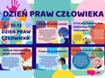 Gazetka szkolna- Dzień Praw Człowieka 10.12 – 13 Kolorowych kart A4