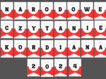 NARODOWE CZYTANIE 2024 – girlanda – napis – gazetka – ” Kordian” – wersja 4