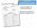 Fizyka 7 i 8. Karta pracy. ZAOKRAGLANIE LICZB. Pierwsze spotkanie z fizyką.