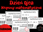 Dzień Ojca - Kupony matematyczne