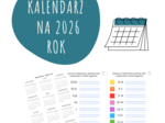 KALENDARZ NA 2026 ROK - odczytywanie dni tygodnia na podstawie dat