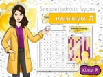 Klasa 8. Fizyka. Symbole i jednostki wielkości fizycznych. Kolorowanka fizyczna. Nonogram. Karta pracy. Zadanie. Dzień liczby PI.