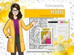 Chemia. Szkoła średnia. Reakcje REDOKS - Bilansowanie równań reakcji. Kolorowanka naukowa. Karta pracy. Zadanie.