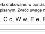 Sprawdzian literki pisane - klasa 1