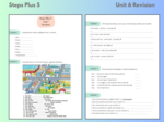 Steps Plus 5 Unit 6 Revision (In my town, was/were) + WORDWALL