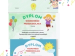 Dyplomy dla wzorowych przedszkolaków. 5 sztuk w zestawie. Plik PNG (ZIP)