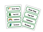 Sant Patrick's Day Flashcard Set - zestaw, karty obrazkowe i karty wyrazowe na Dzień Świętego Patryka
