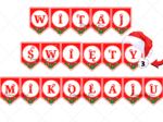 ✨ Girlanda „Witaj, Święty Mikołaju” – idealna dekoracja na mikołajki! ✨wersja 3