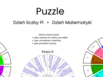 Matematyczne Puzzle – Dzień Liczby Pi + Dzień Matematyki Powtórka materiału, która wciąga uczniów jak gra!