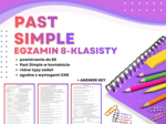 PAST SIMPLE – Egzamin Ósmoklasisty (E8) + answer key | ESL A2+ / B1 | Zadania przygotowujące do egzaminu 8-klasisty z języka angielskiego