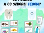 Produkty, które szkodzą lub pomagają zębom.